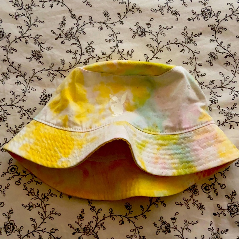 Playboy tie dye bucket hat